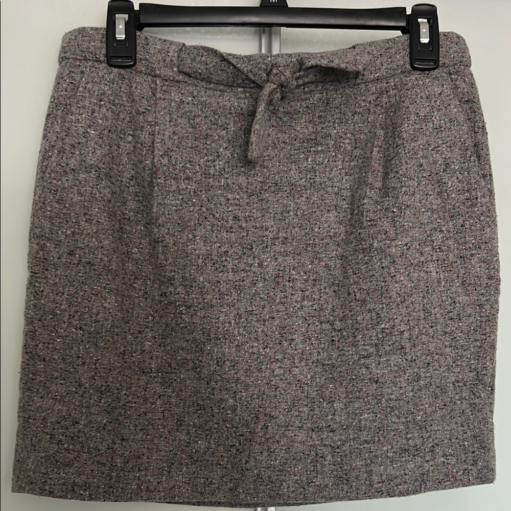 J. Crew Gray Tweed Pencil Skirt